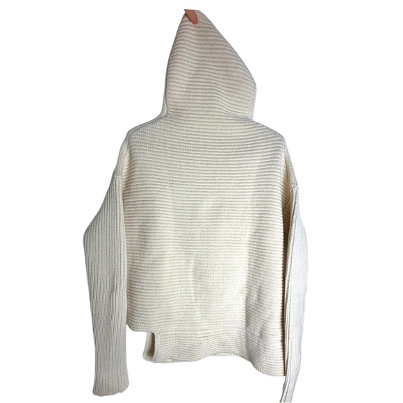 Aritzia | Kendall Jenner BABATON Mika wool Cashmere Cream Sweater Funnel Neck M - Picture 7 of 12